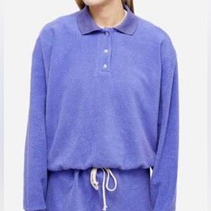 DONNI. Brushed Terry Polo L